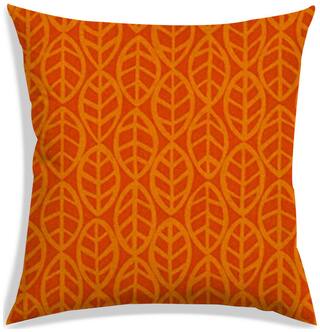 RADANYA Printed Polyester Orange Cushion Cover ( Regular , Pack of 1 )
