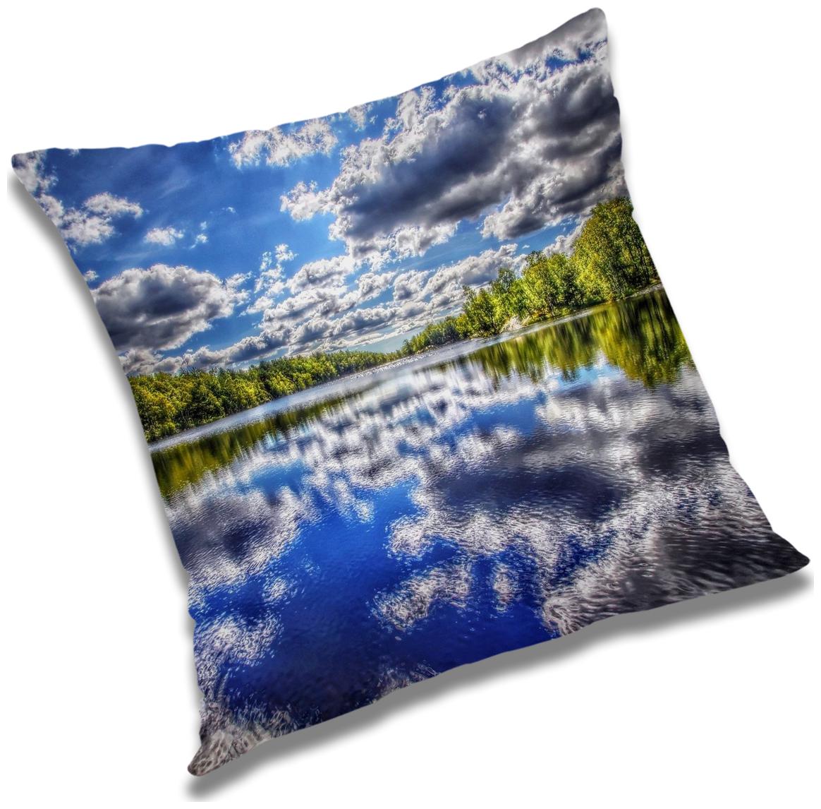 

RADANYA Printed Cushion Cover with Filler Set 18x18 inch