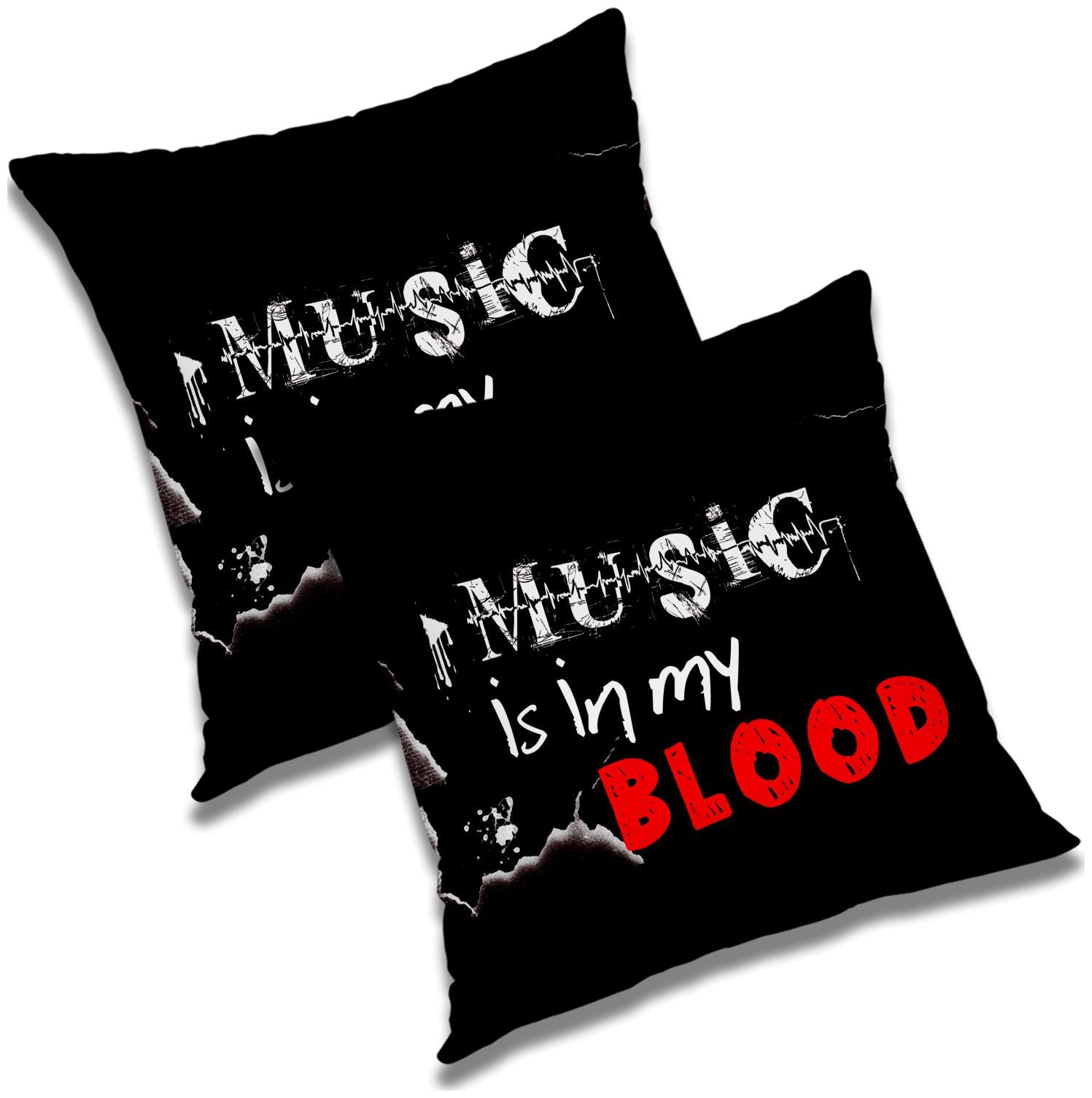 

RADANYA Printed Cushion Cover with Filler Set 12X12 inch