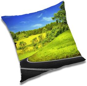 RADANYA Printed Cushion Cover with Filler Set 18x18 inch