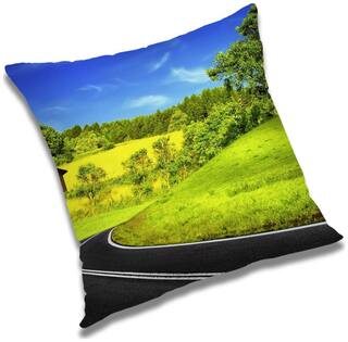 RADANYA Printed Cushion Cover with Filler Set 18x18 inch