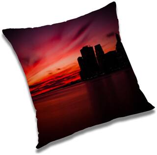 RADANYA Printed Cushion Cover with Filler Set 18x18 inch