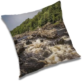 RADANYA Printed Cushion Cover with Filler Set 12x12 inch