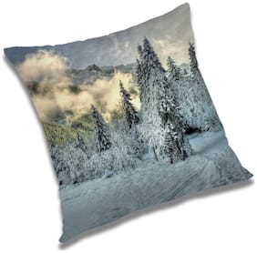 RADANYA Printed Cushion Cover with Filler Set 16x16 inch