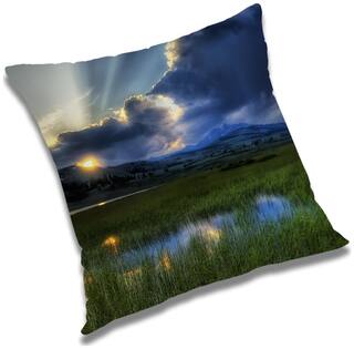 RADANYA Printed Cushion Cover with Filler Set 24x24 inch