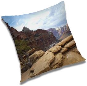 RADANYA Printed Cushion Cover with Filler Set 12x12 inch