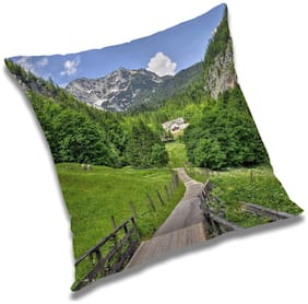 RADANYA Printed Cushion Cover with Filler Set 12x12 inch