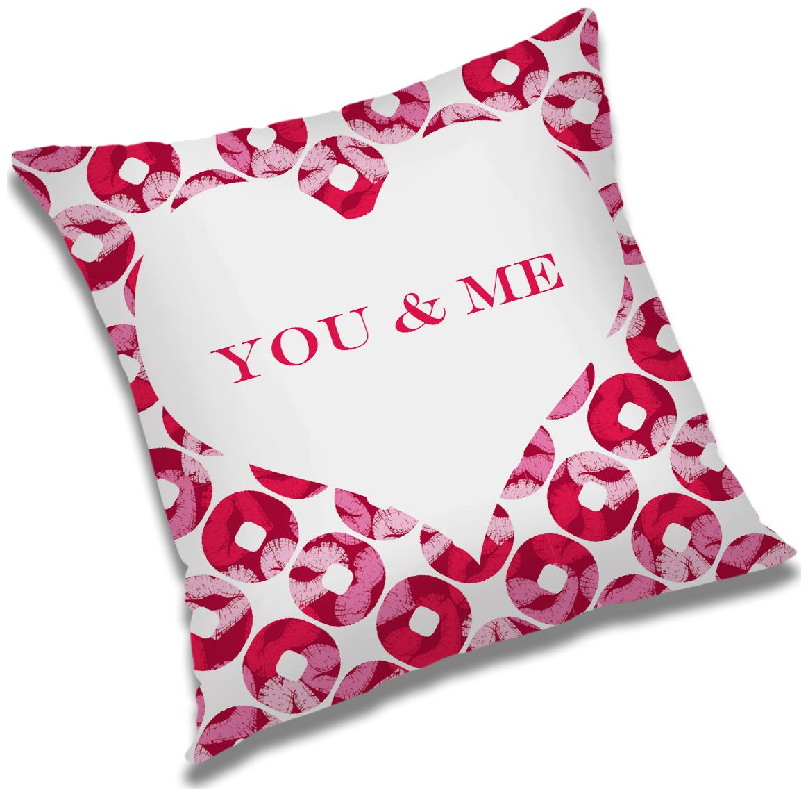 

RADANYA Printed Cushion Cover with Filler Set 18x18 inch