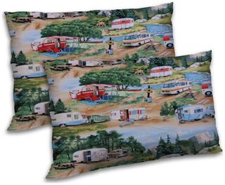 RADANYA Polyester Printed Pillow Covers ( Pack of 2 , Multi )