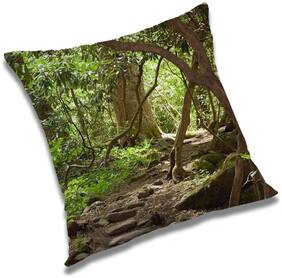 RADANYA Printed Cushion Cover with Filler Set 16x16 inch
