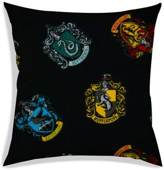RADANYA Printed Polyester Black Cushion Cover ( Large , Pack of 1 )