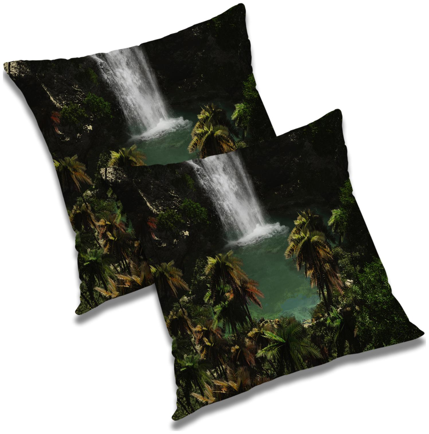 

RADANYA Printed Cushion Cover with Filler Set 24x24 inch