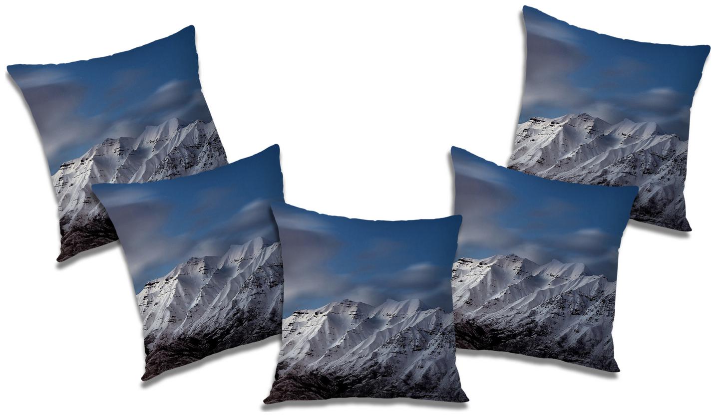 

RADANYA Printed Cushion Cover with Filler (Set of 5) 24x24 inch