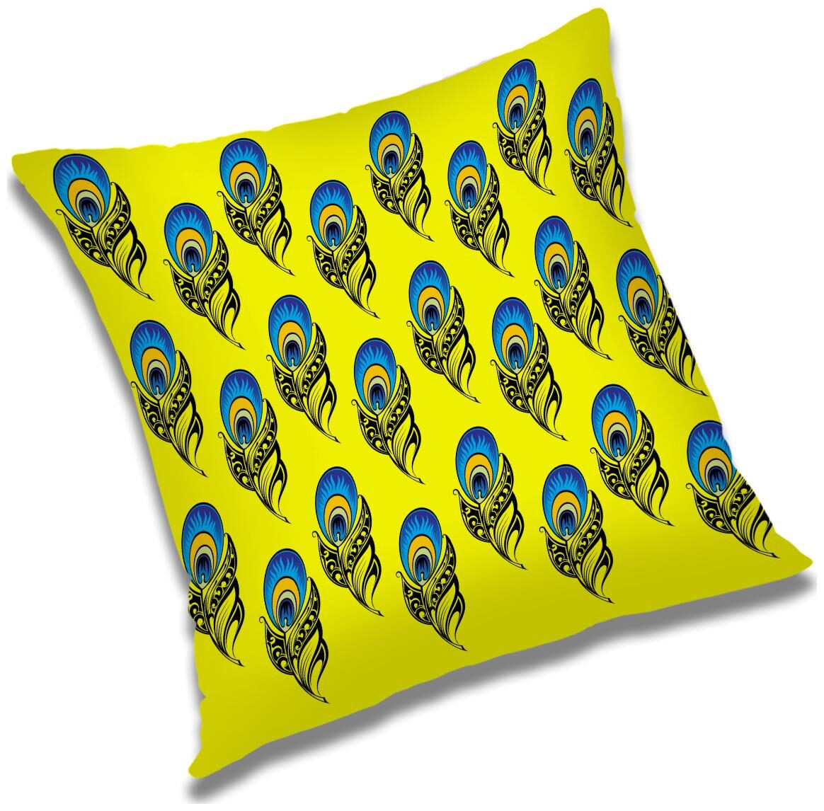 

RADANYA Printed Polyester Yellow Cushion Cover ( Large Pack of 1 )
