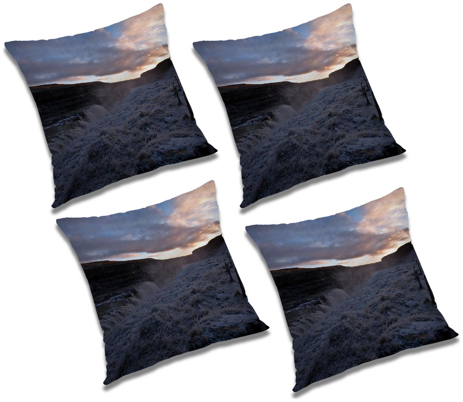 

RADANYA Printed Cushion Cover with Filler (Set of 4) 20x20 inch