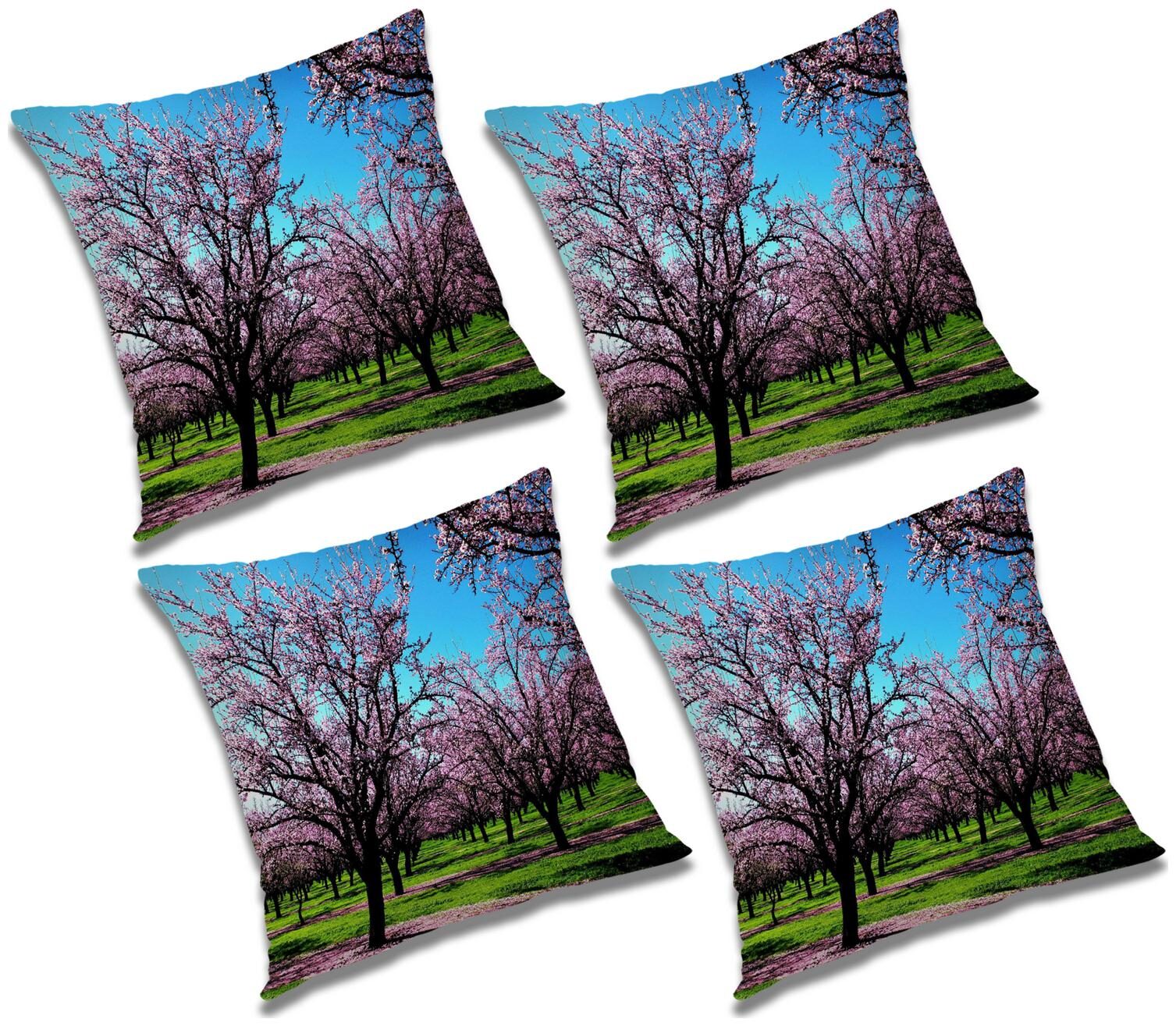 

RADANYA Printed Cushion Cover with Filler (Set of 4) 24x24 inch