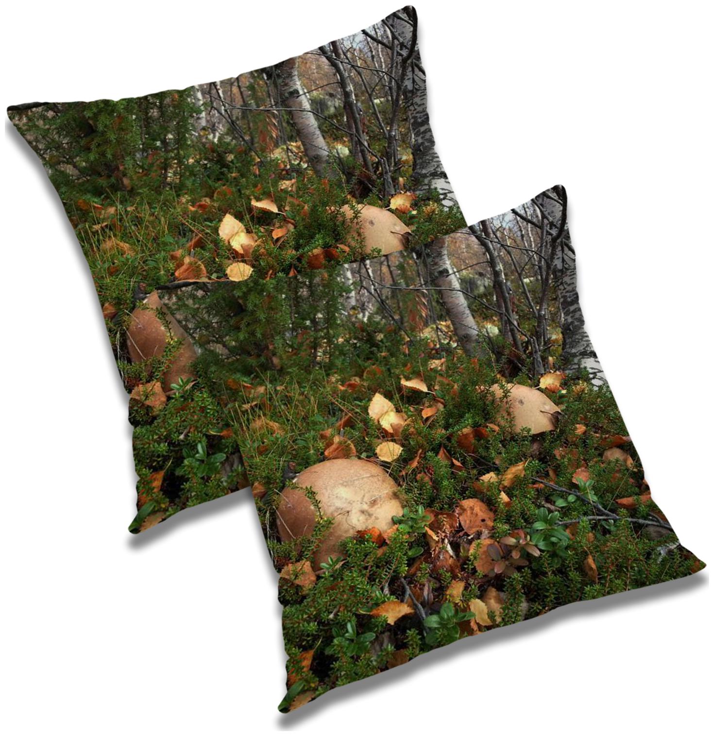 

RADANYA Printed Cushion Cover with Filler Set 12X12 inch