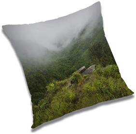 RADANYA Printed Cushion Cover with Filler Set 16x16 inch