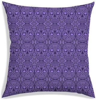 RADANYA Printed Polyester Purple Cushion Cover ( Large , Pack of 1 )