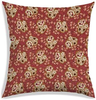 RADANYA Printed Polyester Brown Cushion Cover ( Large , Pack of 1 )