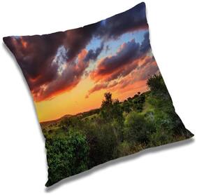 RADANYA Printed Cushion Cover with Filler Set 18x18 inch