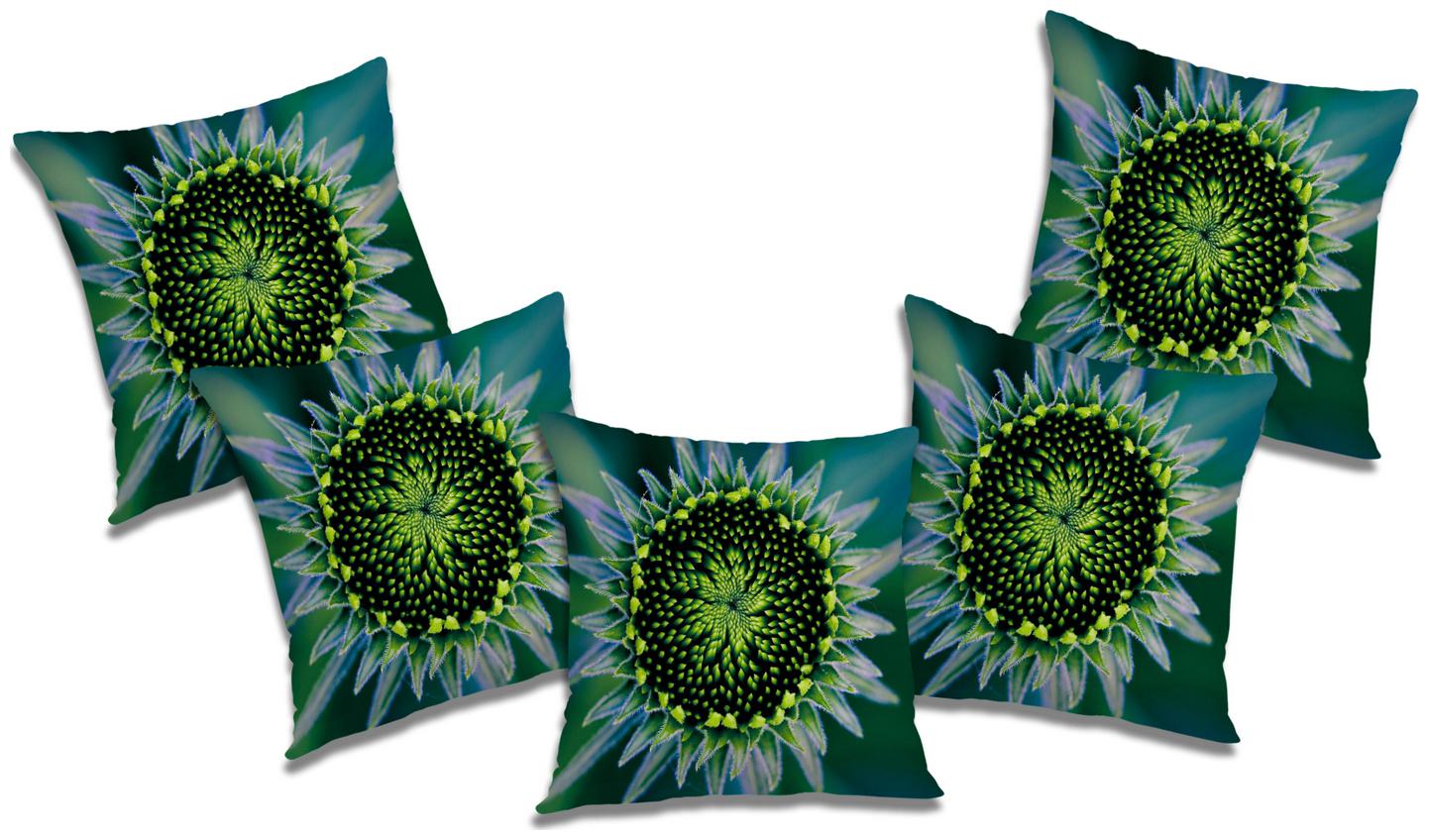 

RADANYA Printed Cushion Cover with Filler (Se t of 5) 24x24 inch