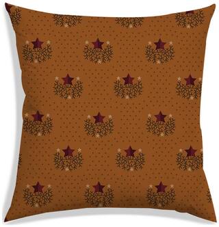 RADANYA Printed Polyester Brown Cushion Cover ( Large , Pack of 1 )