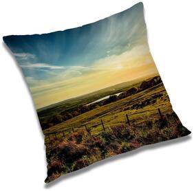 RADANYA Printed Cushion Cover with Filler Set 16x16 inch