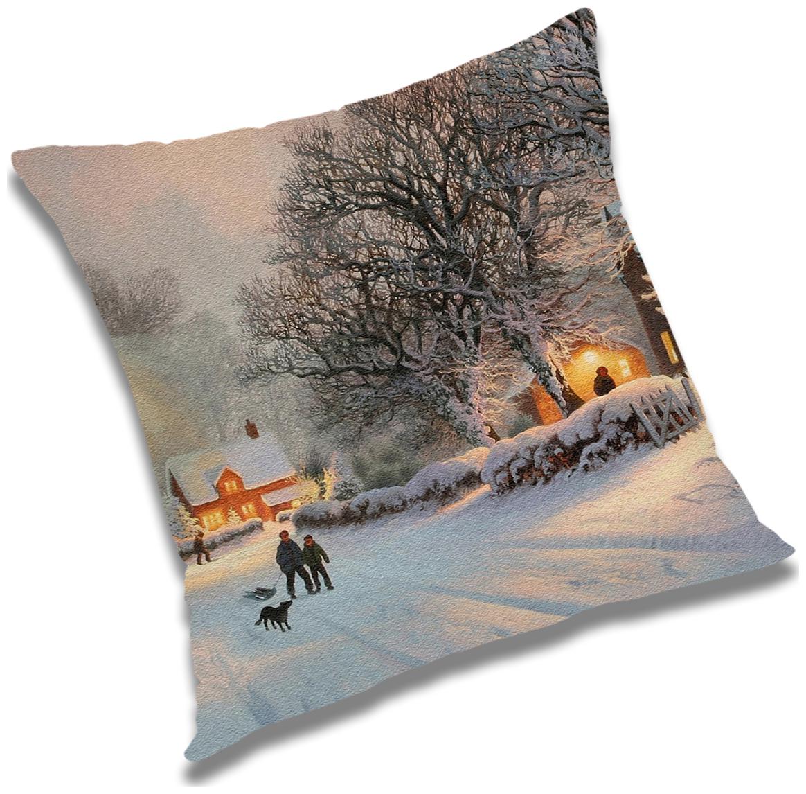 

RADANYA Printed Polyester Grey Cushion Cover ( Small Pack of 1 )