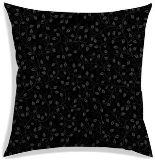 RADANYA Printed Polyester Black Cushion Cover ( Extra large , Pack of 1 )