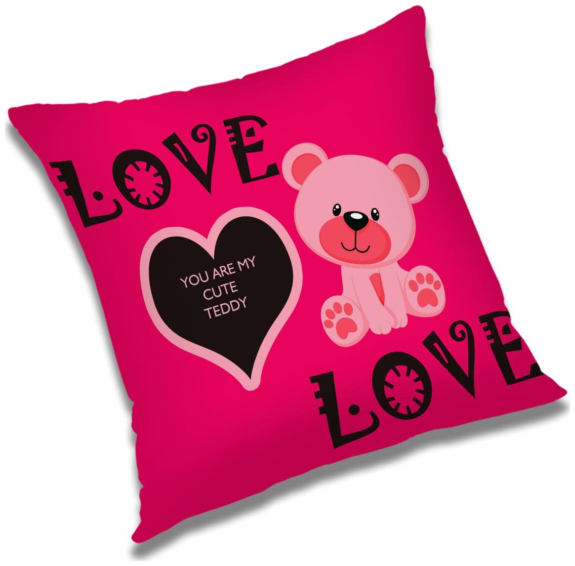 

RADANYA Printed Polyester Pink Cushion Cover ( Regular Pack of 1 )