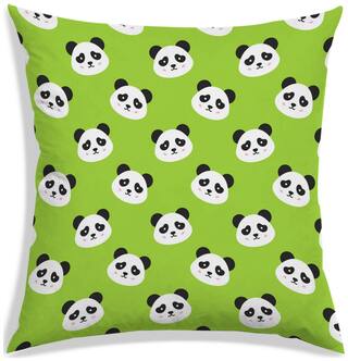 RADANYA Printed Polyester Green Cushion Cover ( Small , Pack of 1 )