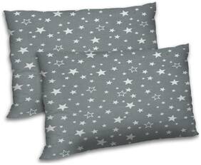 RADANYA Polyester Printed Pillow Covers ( Pack of 2 , Grey )