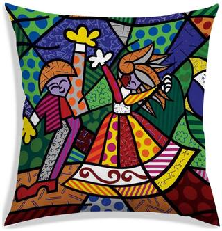 RADANYA Printed Cushion Cover 12x12 inch