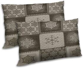 RADANYA Polyester Printed Pillow Covers ( Pack of 2 , Brown )