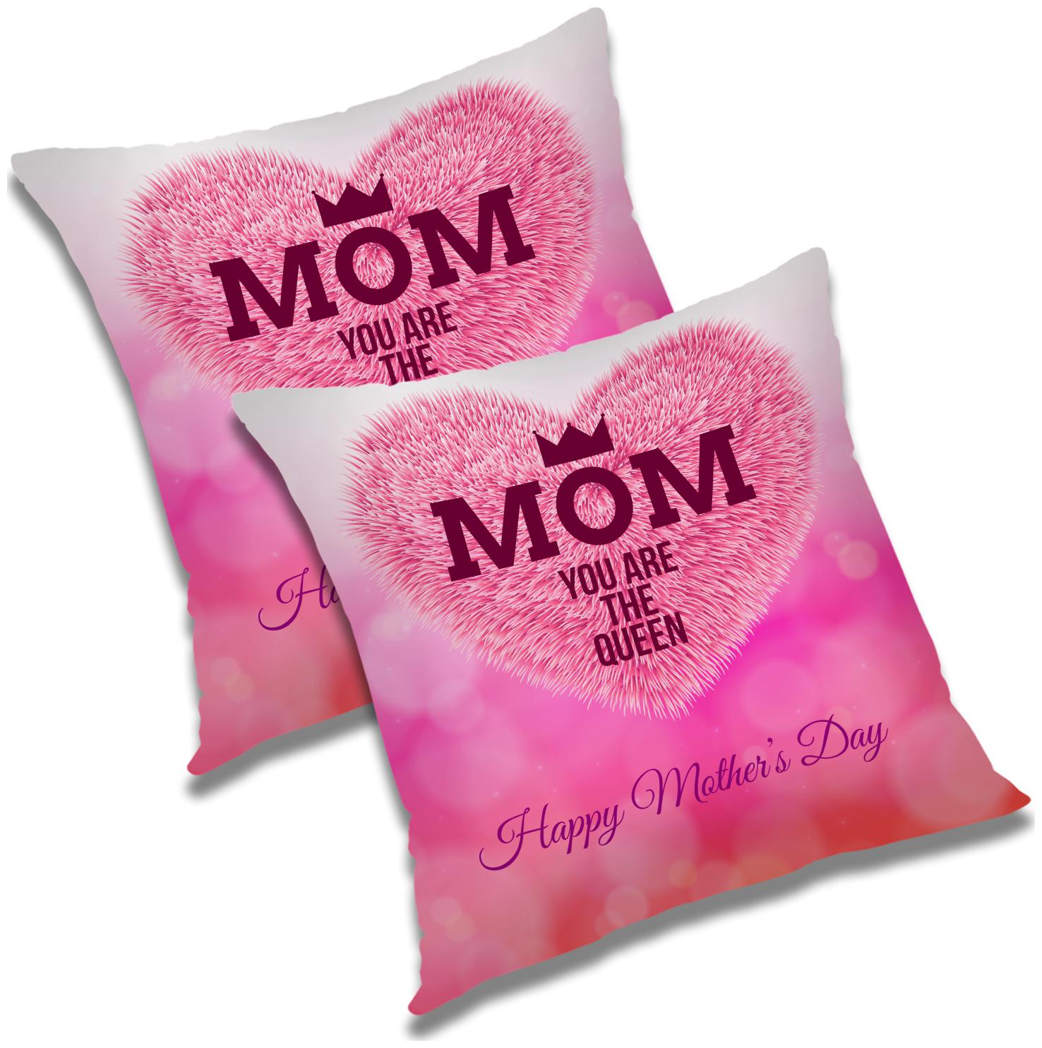 

RADANYA Printed Polyester Pink Cushion Cover ( Regular Pack of 2 )