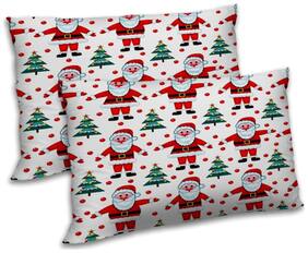 RADANYA Polyester Printed Pillow Covers ( Pack of 2 , Beige )