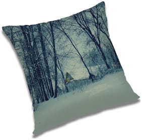 RADANYA Printed Cushion Cover with Filler Set 16x16 inch