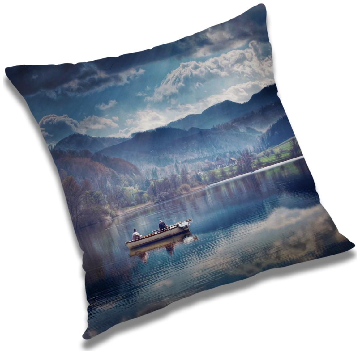 

RADANYA Printed Cushion Cover with Filler Set 16x16 inch