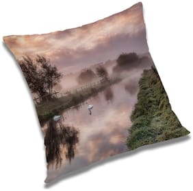 RADANYA Printed Cushion Cover with Filler Set 24x24 inch