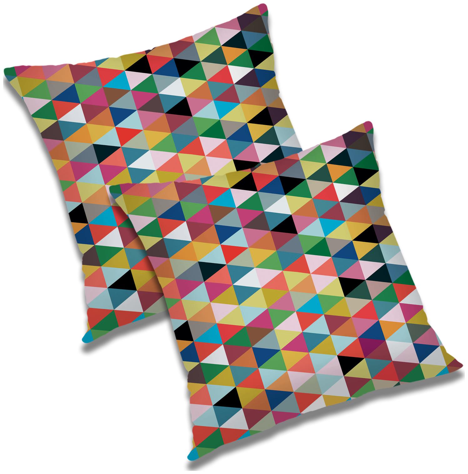

RADANYA Printed Cushion Cover with Filler (Set of 2) 20x20 inch