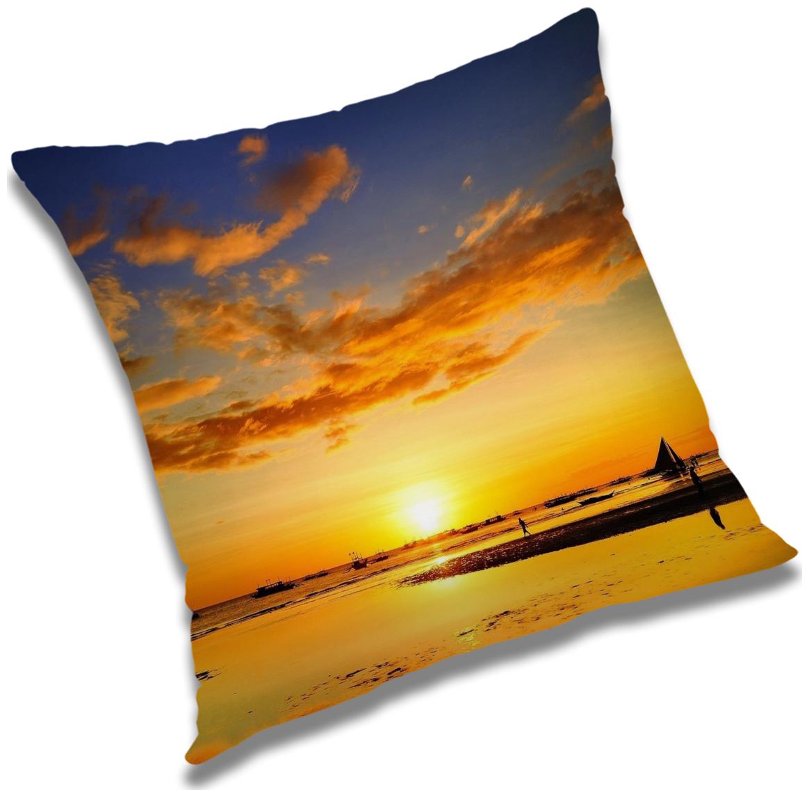 

RADANYA Printed Cushion Cover with Filler Set 12x12 inch