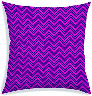 RADANYA Printed Polyester Pink Cushion Cover ( Extra large , Pack of 1 )