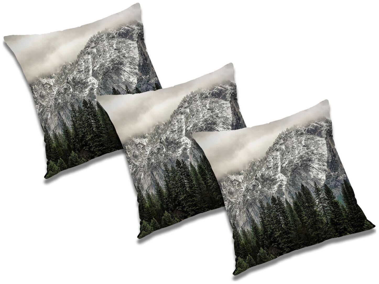 

RADANYA Printed Cushion Cover with Filler (Set of 3) 16x16 inch