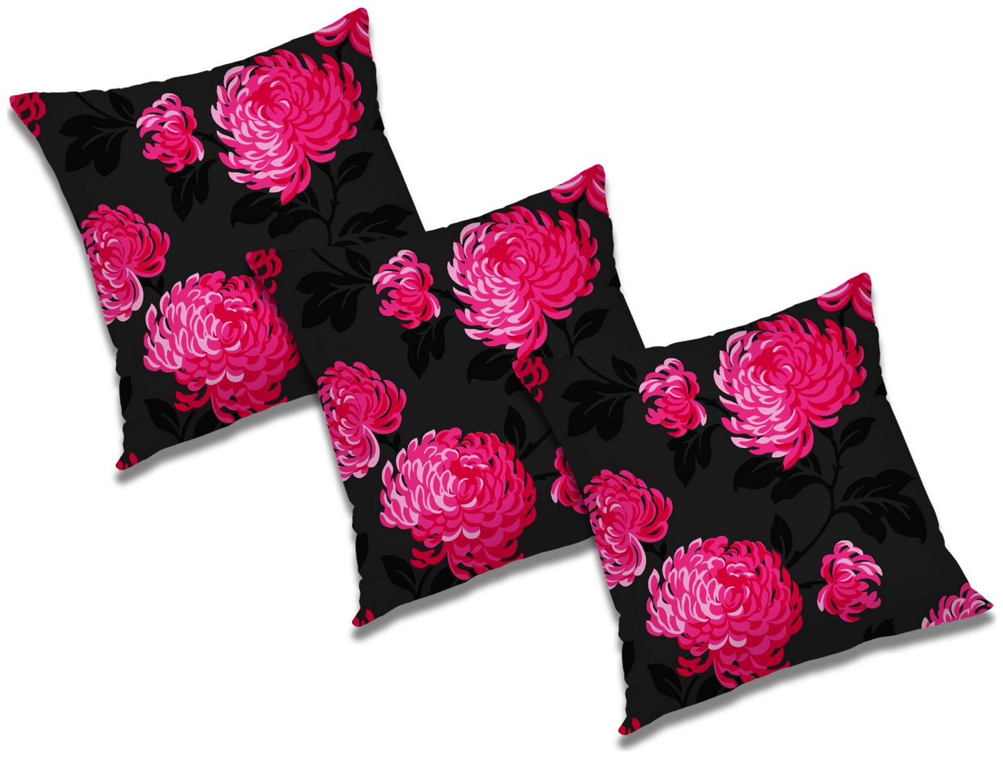 

RADANYA Printed Cushion Cover with Filler (Set of 3) 16x16 inch