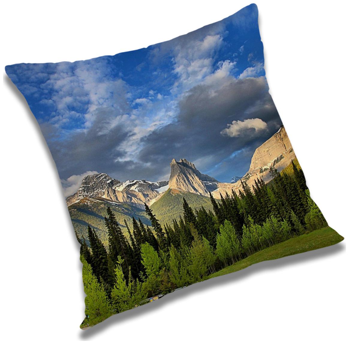 

RADANYA Printed Cushion Cover with Filler Set 16x16 inch