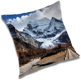 RADANYA Printed Cushion Cover with Filler Set 16x16 inch