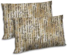 RADANYA Polyester Printed Pillow Covers ( Pack of 2 , Beige )