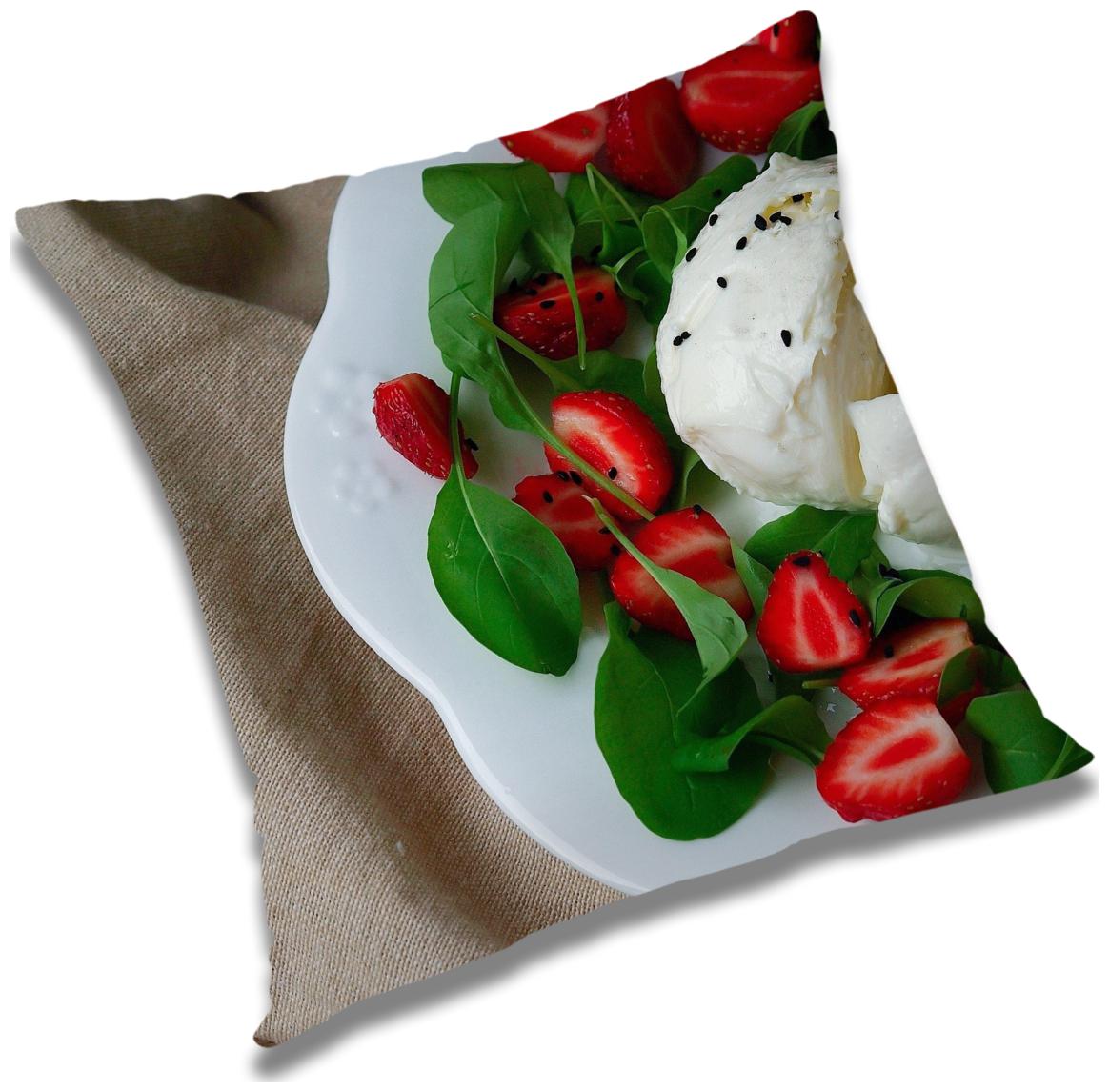 

RADANYA Printed Cushion Cover with Filler Set 12X12 inch