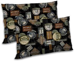 RADANYA Polyester Printed Pillow Covers ( Pack of 2 , Black )